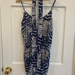 Lilly Pulitzer Deanna Romper Navy M